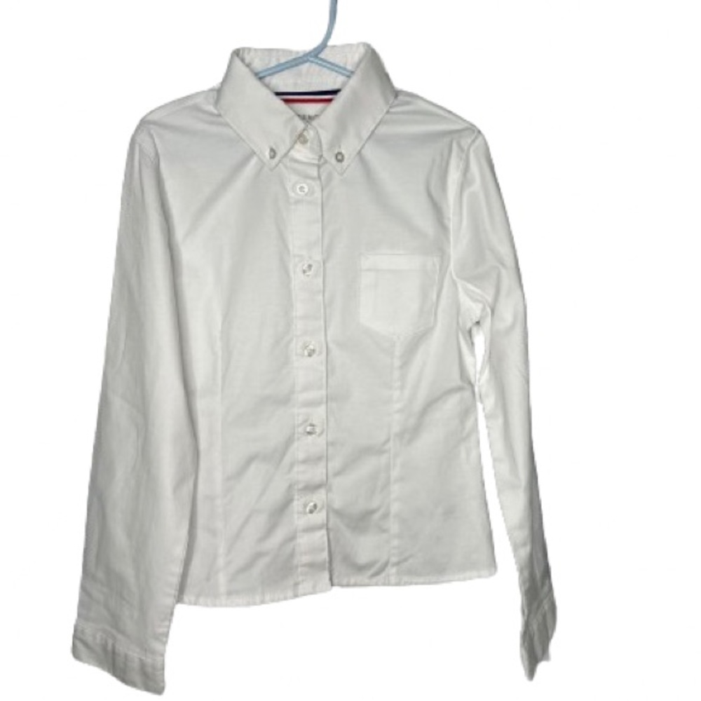 French Toast Girls' Long Sleeve Oxford Blouse | Sz 7 | EUC